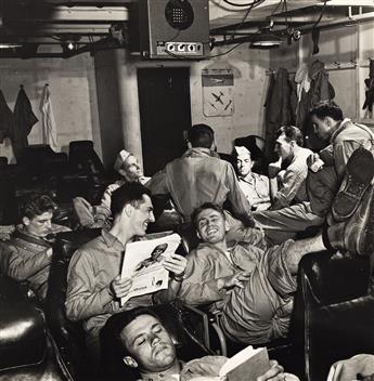 EDWARD STEICHEN (1879-1973) A group of 3 contact prints and 20 press prints of naval activities supervised or shot by Captain Steichen